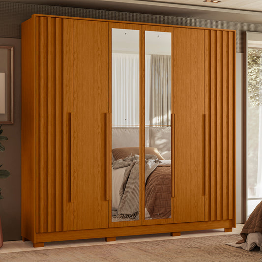 Guarda-Roupa Roupeiro Deville 6 Portas em MDP