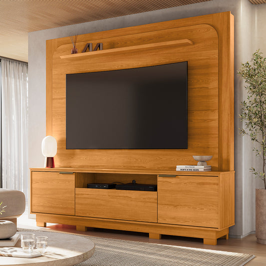 Home Theater Nilo Design Curvo Contemporâneo
