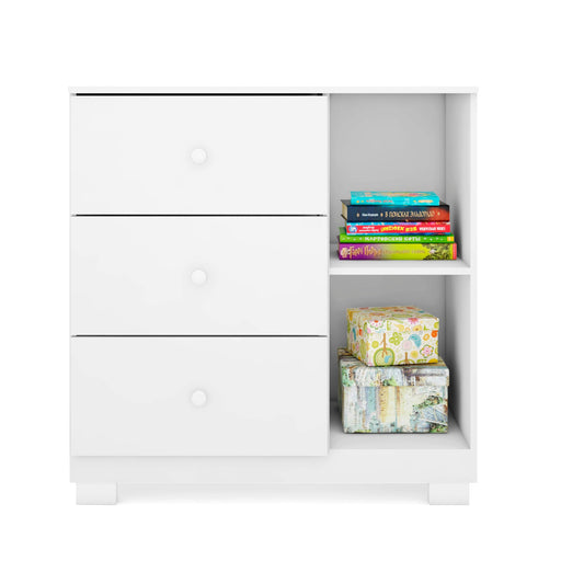 Cômoda Duda 100% MDF com Puxadores em PVC e Corrediças Telescópicas