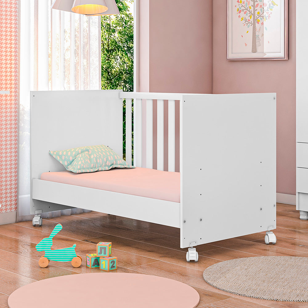 Berço com Mini Cama Doce Sonho Multifuncional