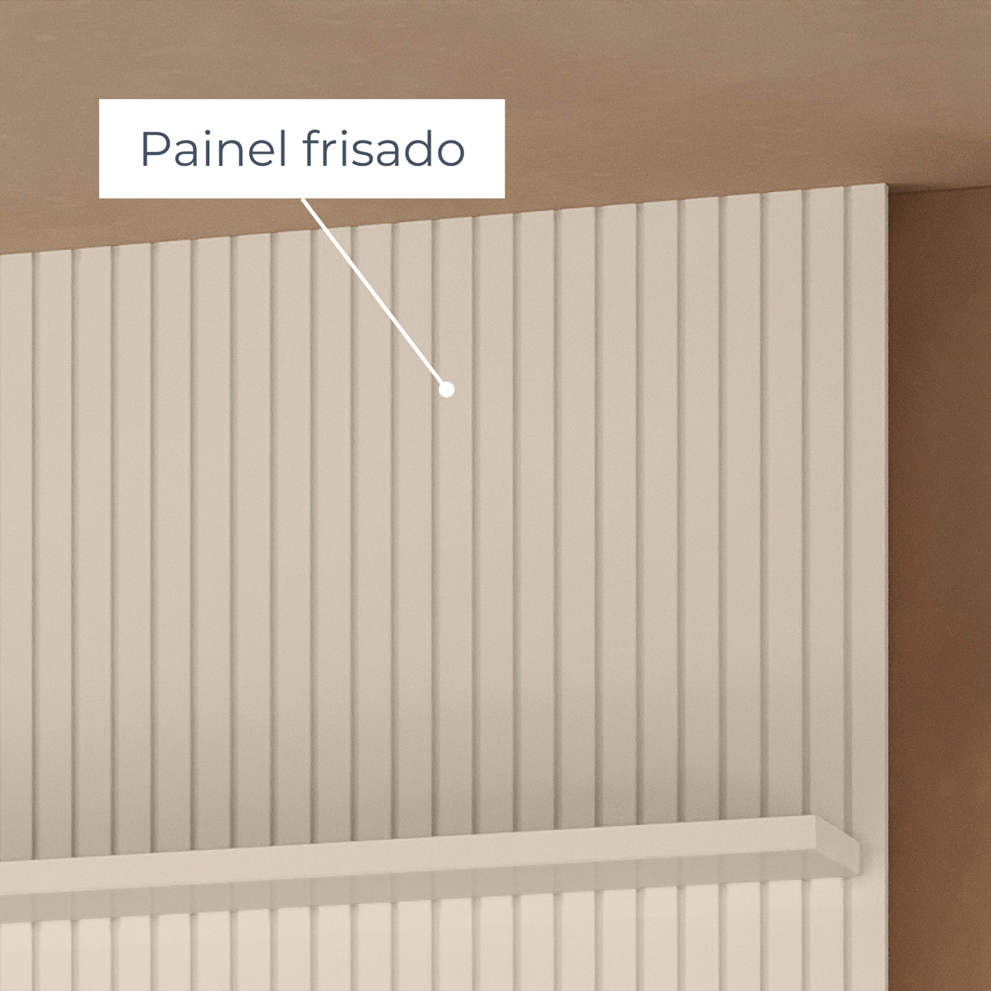 Composição New Laguna com Painel Piso-Teto e Bancada Retrô