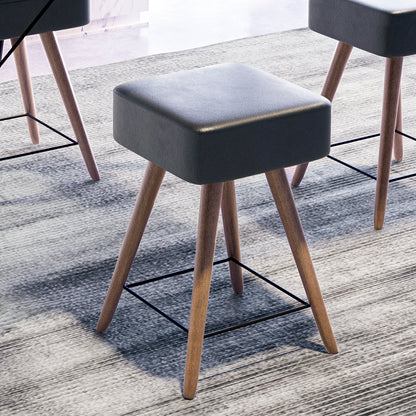 Banco Rio Compacto com Estrutura em Aço e Assento Estofado em Courissimo