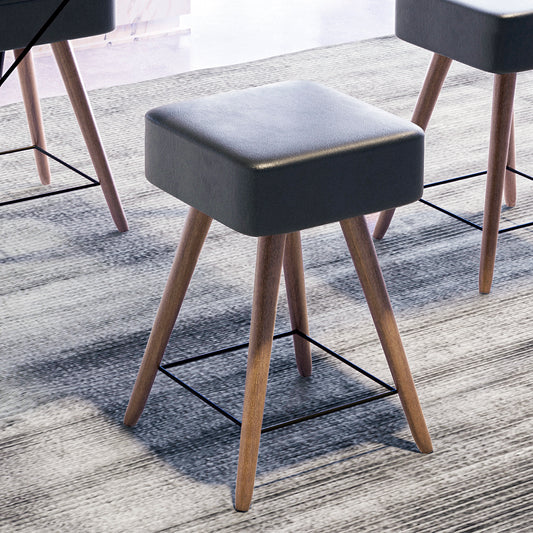 Banco Rio Compacto com Estrutura em Aço e Assento Estofado em Courissimo