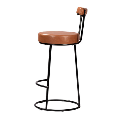 Banqueta Miami Alta com Estrutura em Aço e Assento Estofado