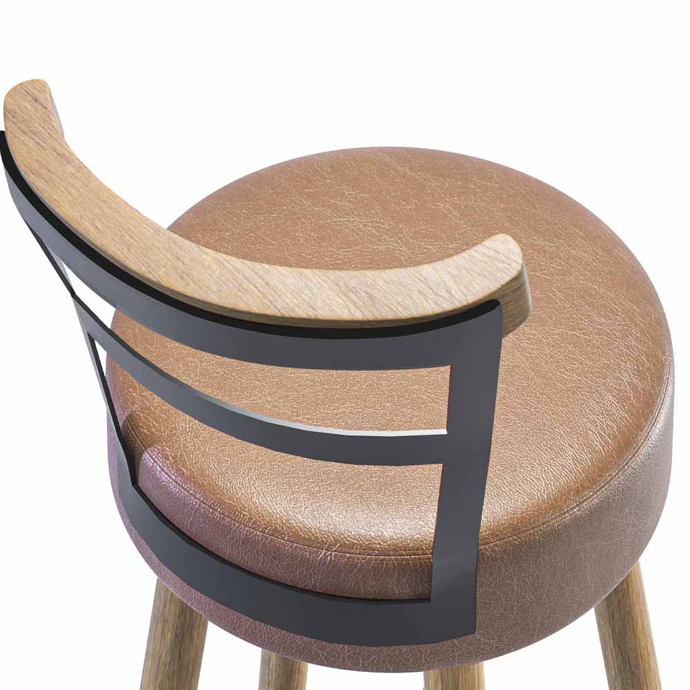 Cadeira Moscou Moderna com Estrutura em Aço e Assento Estofado em Courissimo