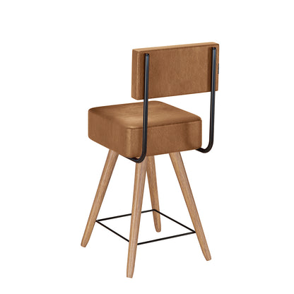 Cadeira Barcelona com Estrutura em Aço e Assento Estofado em Courissimo