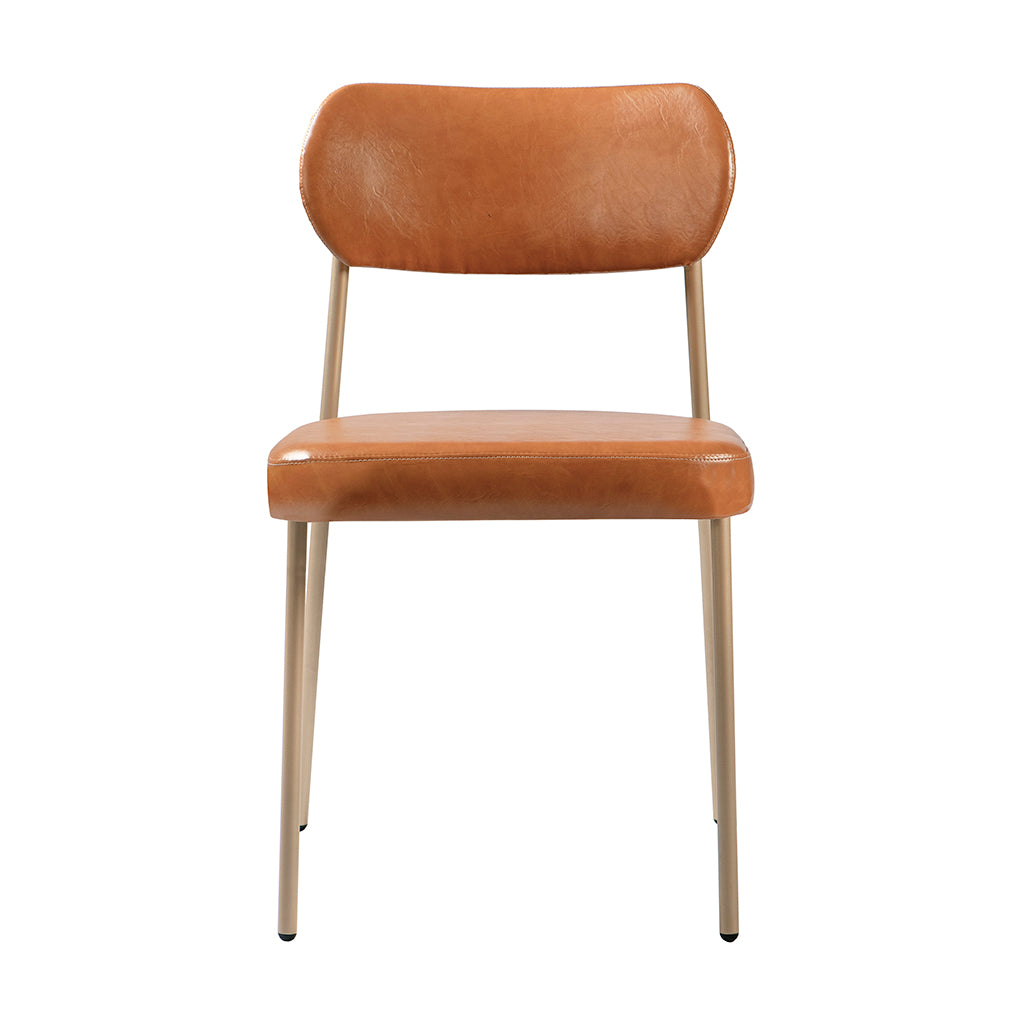 Cadeira Lavínia com Estrutura em Aço e Assento Estofado