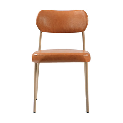 Cadeira Lavínia com Estrutura em Aço e Assento Estofado