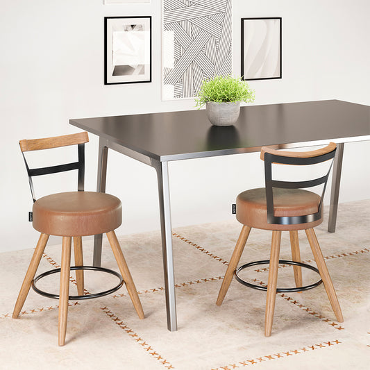 Cadeira Moscou Moderna com Estrutura em Aço e Assento Estofado em Courissimo