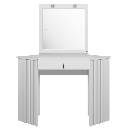 Penteadeira Camarim Glitter - Bancada com Espelho e Gavetas