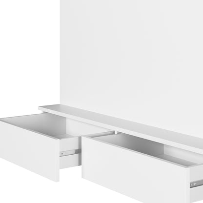 Closet com Painel Wave Suspenso em MDP com Pintura UV