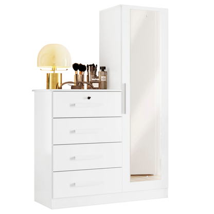 Cômoda Belize Plus 4 Gavetas em MDP com Corrediças Telescópicas