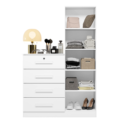 Cômoda Belize Plus 4 Gavetas em MDP com Corrediças Telescópicas