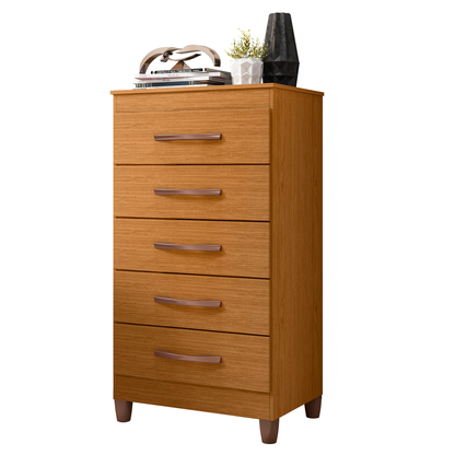 Cômoda Esmeralda 5 Gavetas em MDP com Pintura UV