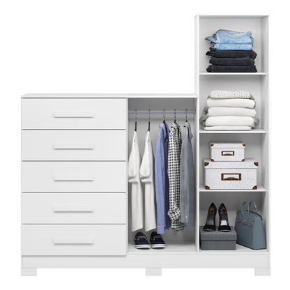 Cômoda New Master 5 Gavetas em MDP com Pintura UV