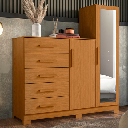 Cômoda New Master 5 Gavetas em MDP com Pintura UV