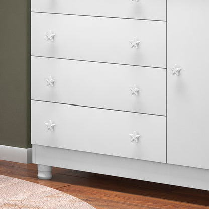 Cômoda Sapateira Doce Sonho com 1 Porta e 4 Gavetas