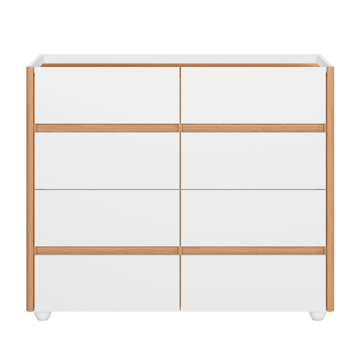 Cômoda Infinite 8 Gavetas em MDP com Pintura UV e Design Moderno