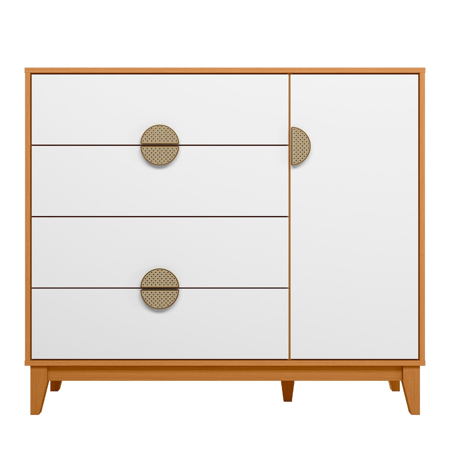 Cômoda Sapateira Ipê - 100% MDF com Pintura UV e Corrediças Metálicas