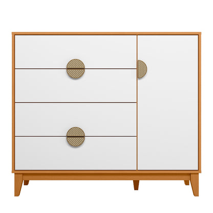 Cômoda Sapateira Ipê - 100% MDF com Pintura UV e Corrediças Metálicas