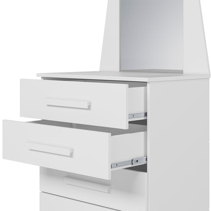 Cômoda New Veneza - 5 Gavetas em MDP com Espelho