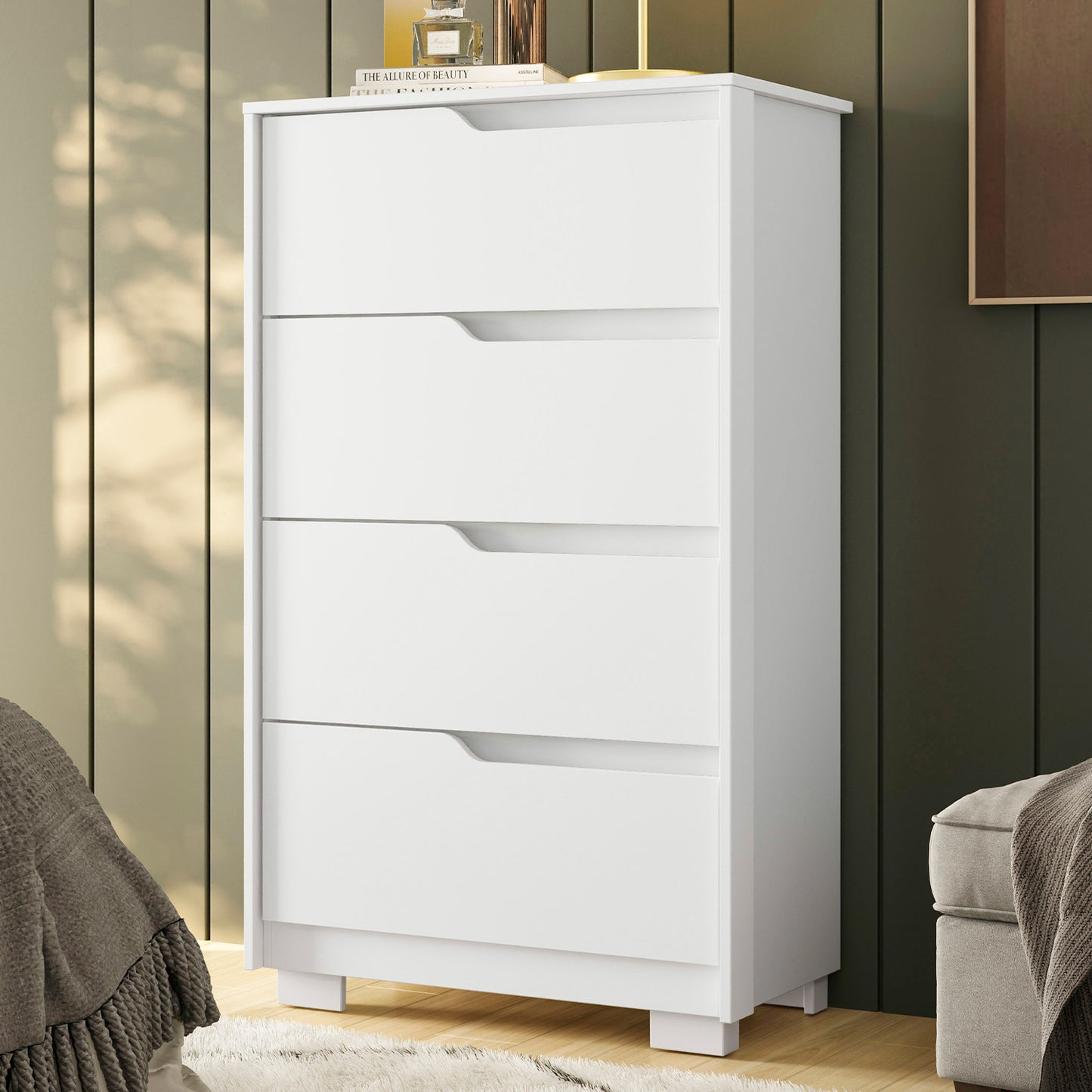 Cômoda Sole 4 Gavetas em MDP com Pintura UV