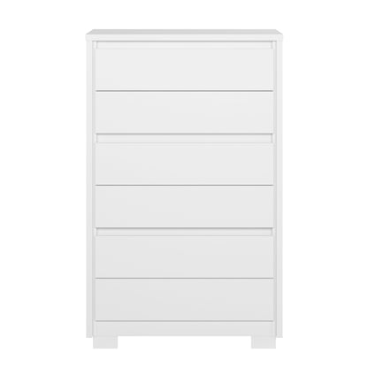 Cômoda Unno 6 Gavetas em MDP com Pintura UV e Design Minimalista