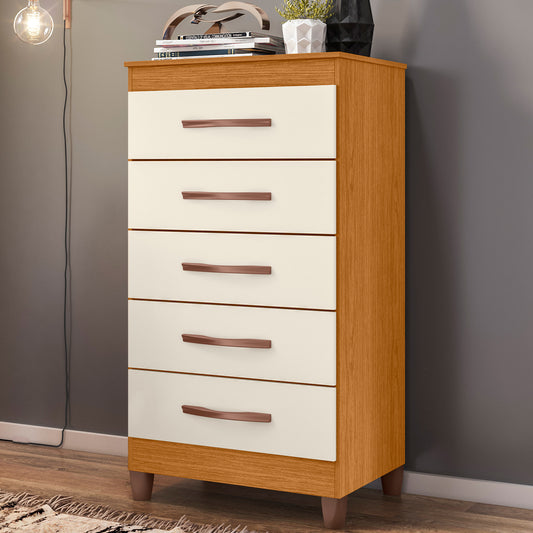 Cômoda Esmeralda 5 Gavetas em MDP com Pintura UV