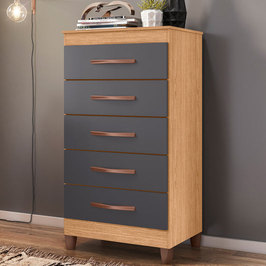 Cômoda Esmeralda 5 Gavetas em MDP com Pintura UV