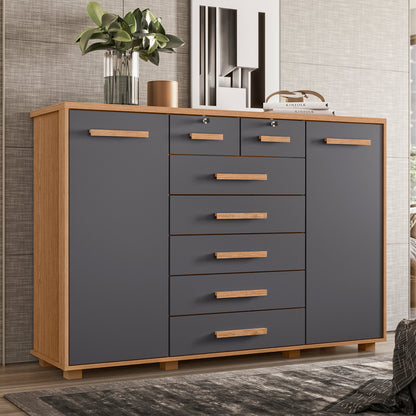 Cômoda Fontana 7 Gavetas em MDP com Pintura UV