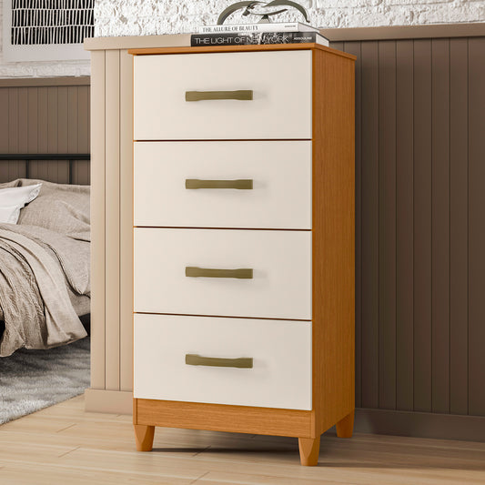 Cômoda Mobi 4 Gavetas MDP com Corrediças Telescópicas