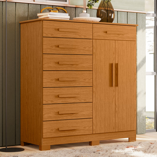 Cômoda Verona - 8 Gavetas em MDP com Pintura UV