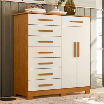 Cômoda Verona - 8 Gavetas em MDP com Pintura UV