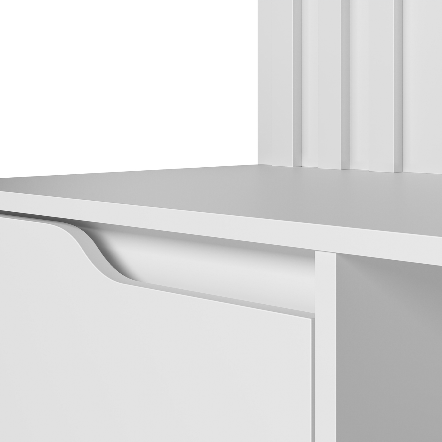 Escrivaninha com Painel Doble em MDP com Pintura UV e Design Moderno