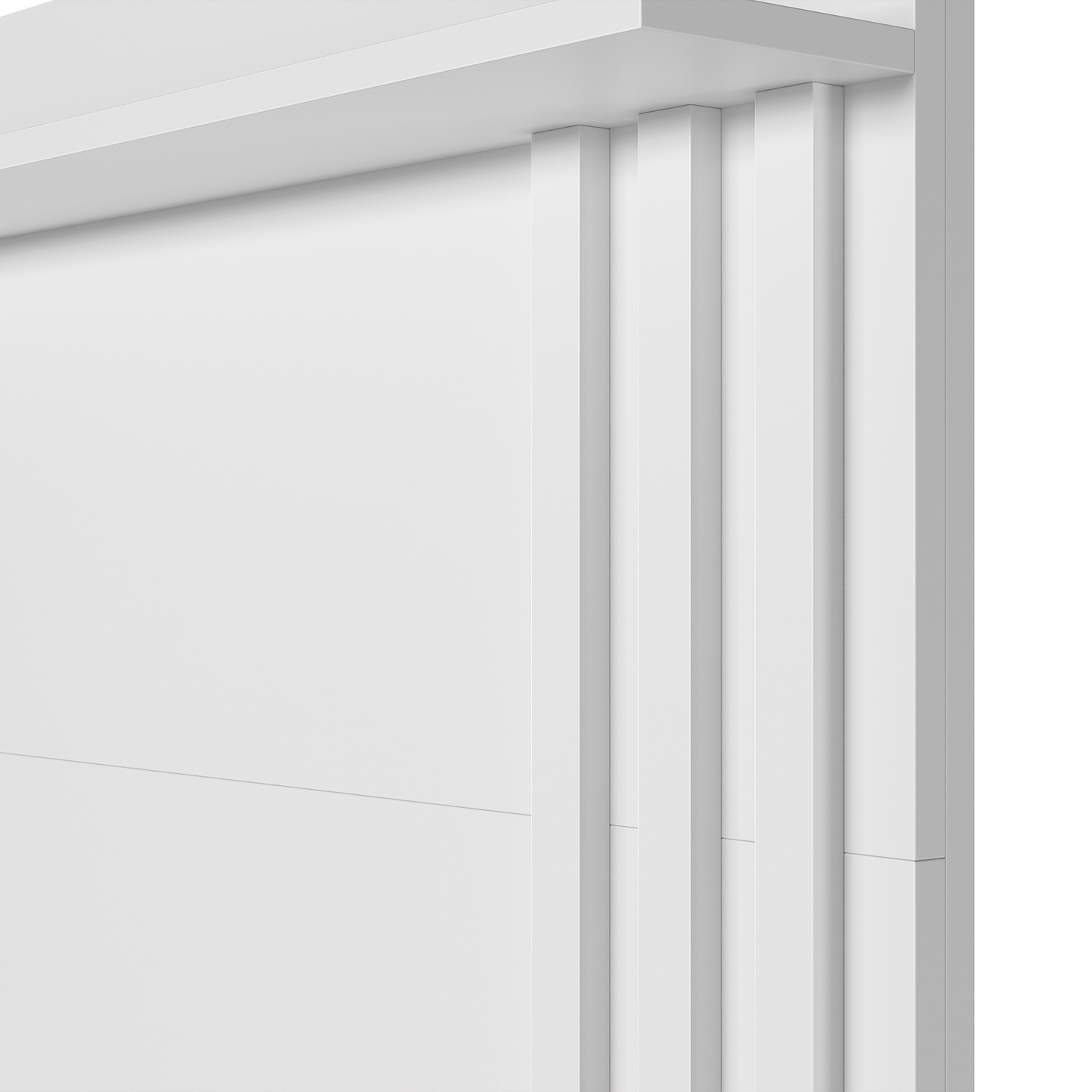 Escrivaninha com Painel Doble em MDP com Pintura UV e Design Moderno