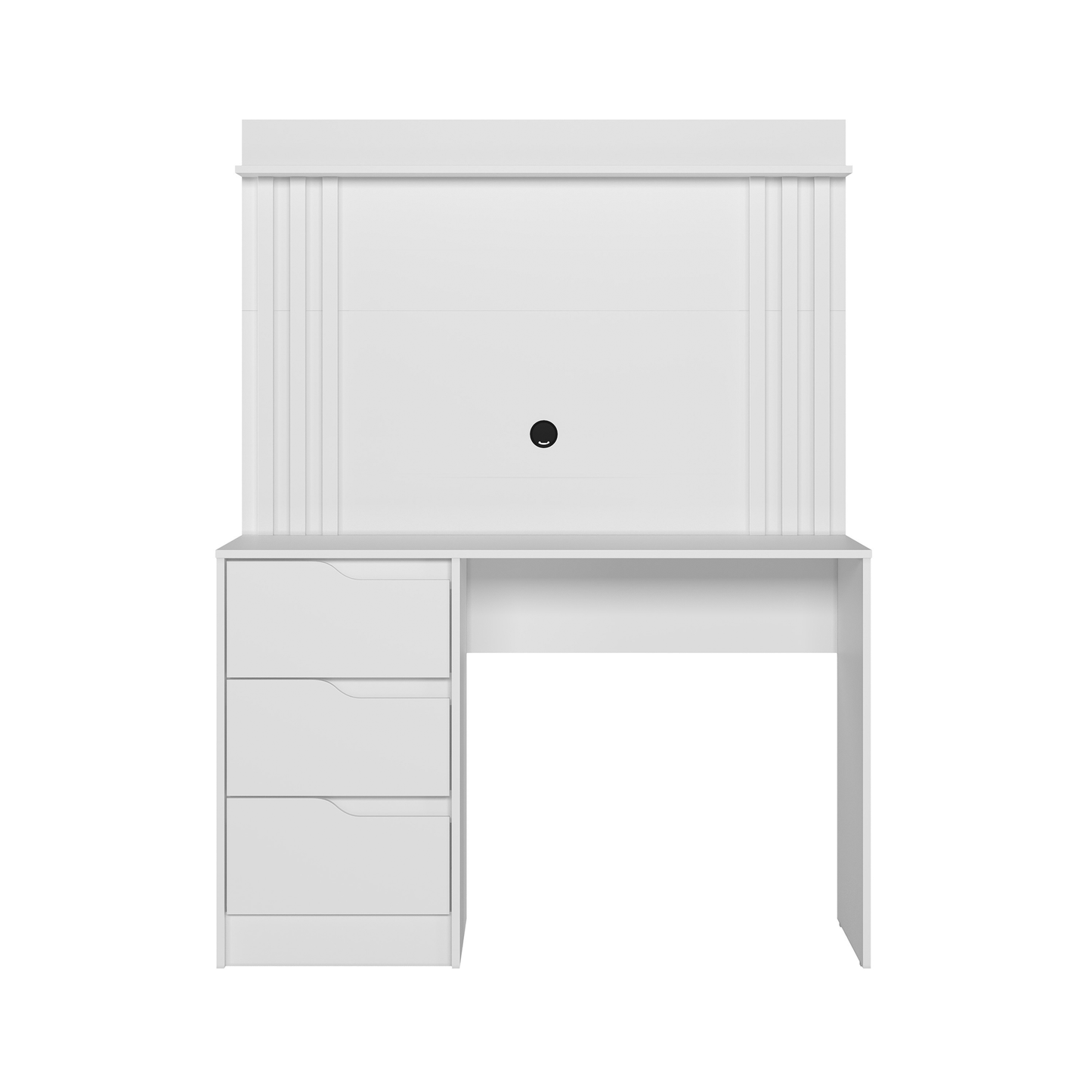 Escrivaninha com Painel Doble em MDP com Pintura UV e Design Moderno