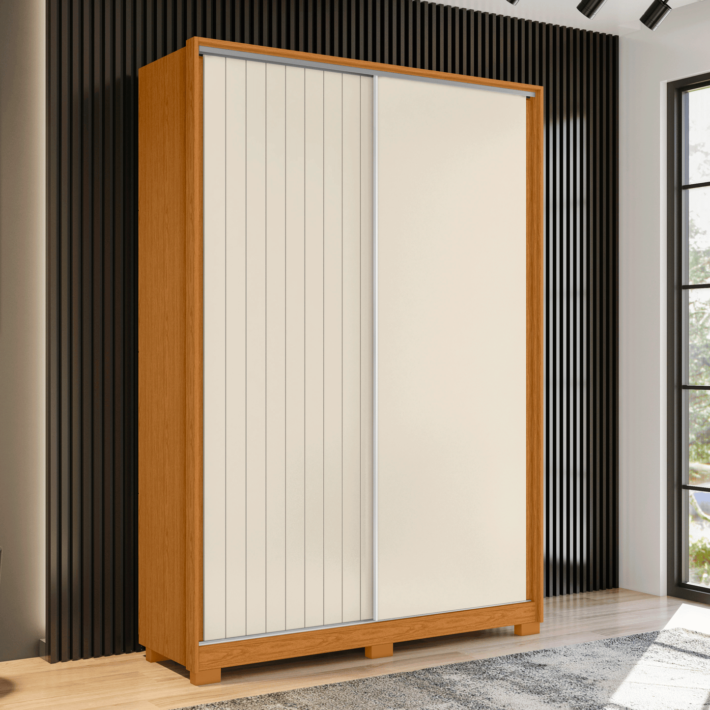 Guarda-Roupa Frizatto Solteiro 2 Portas em MDP