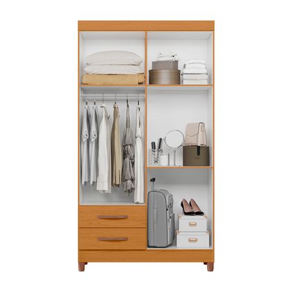 Guarda-Roupa Âmbar 4 Portas em MDP Design Moderno
