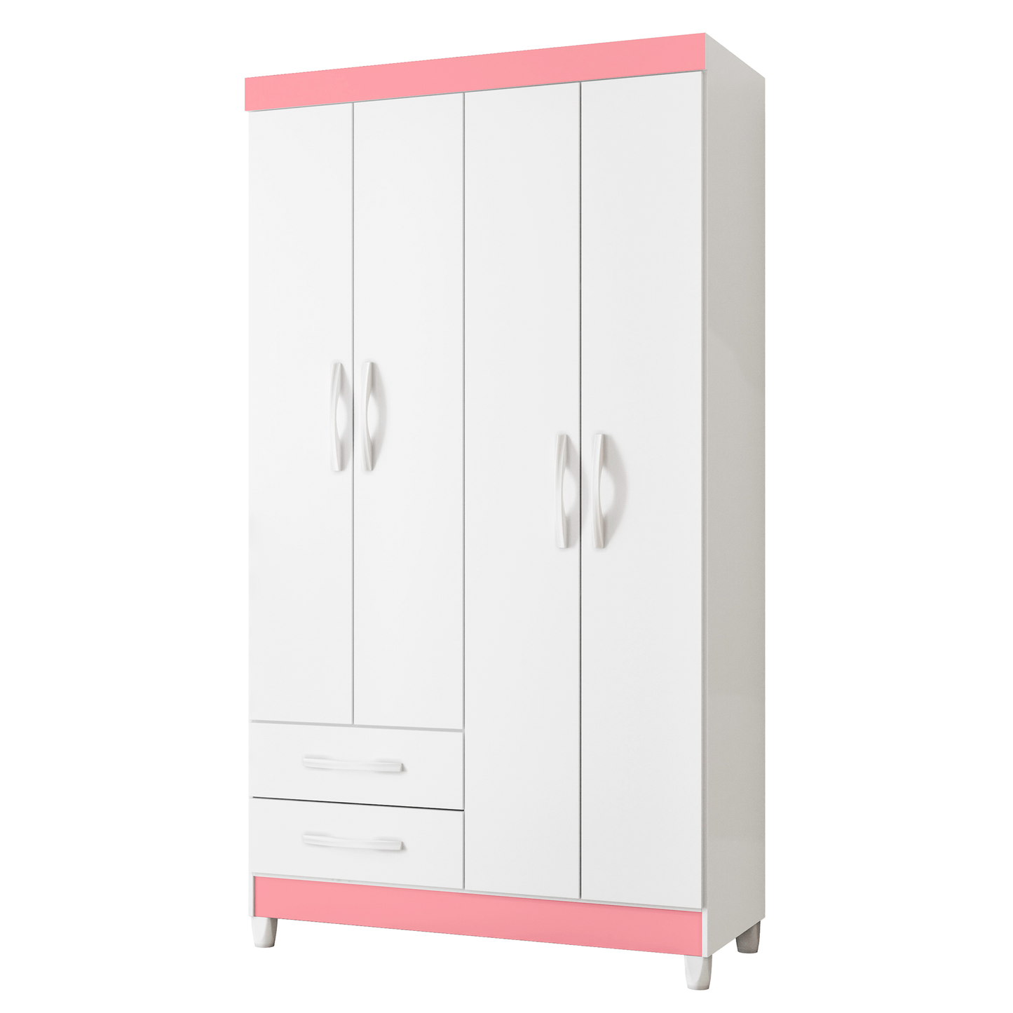 Guarda-Roupa Âmbar 4 Portas em MDP Design Moderno