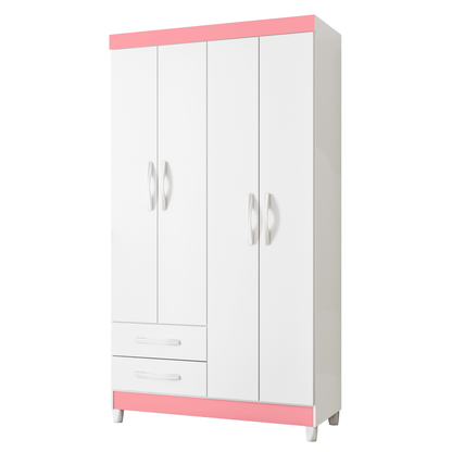 Guarda-Roupa Âmbar 4 Portas em MDP Design Moderno