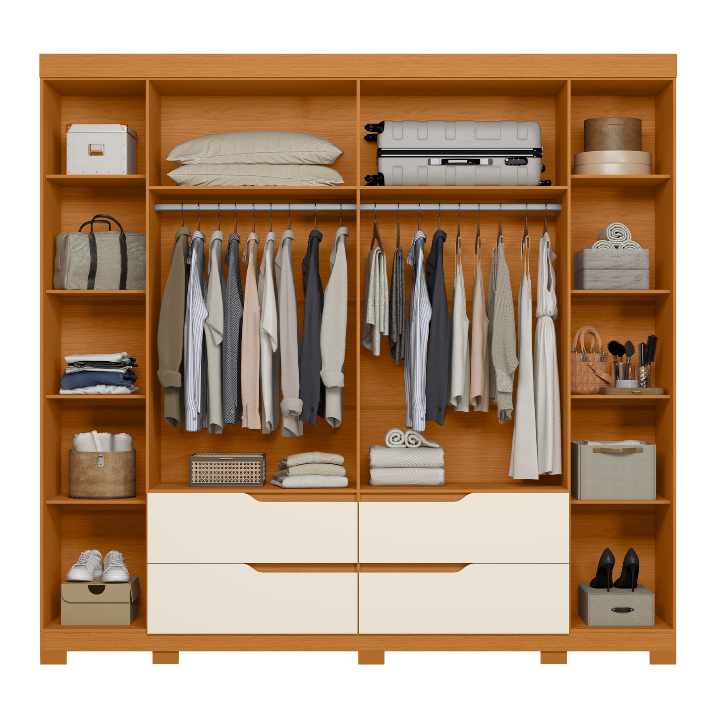 Guarda-Roupa Doble Casal 6 Portas em MDP