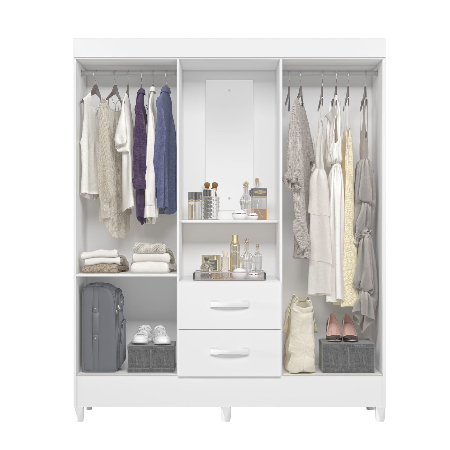 Guarda-Roupa Mobi Capelinha 4 Portas em MDP