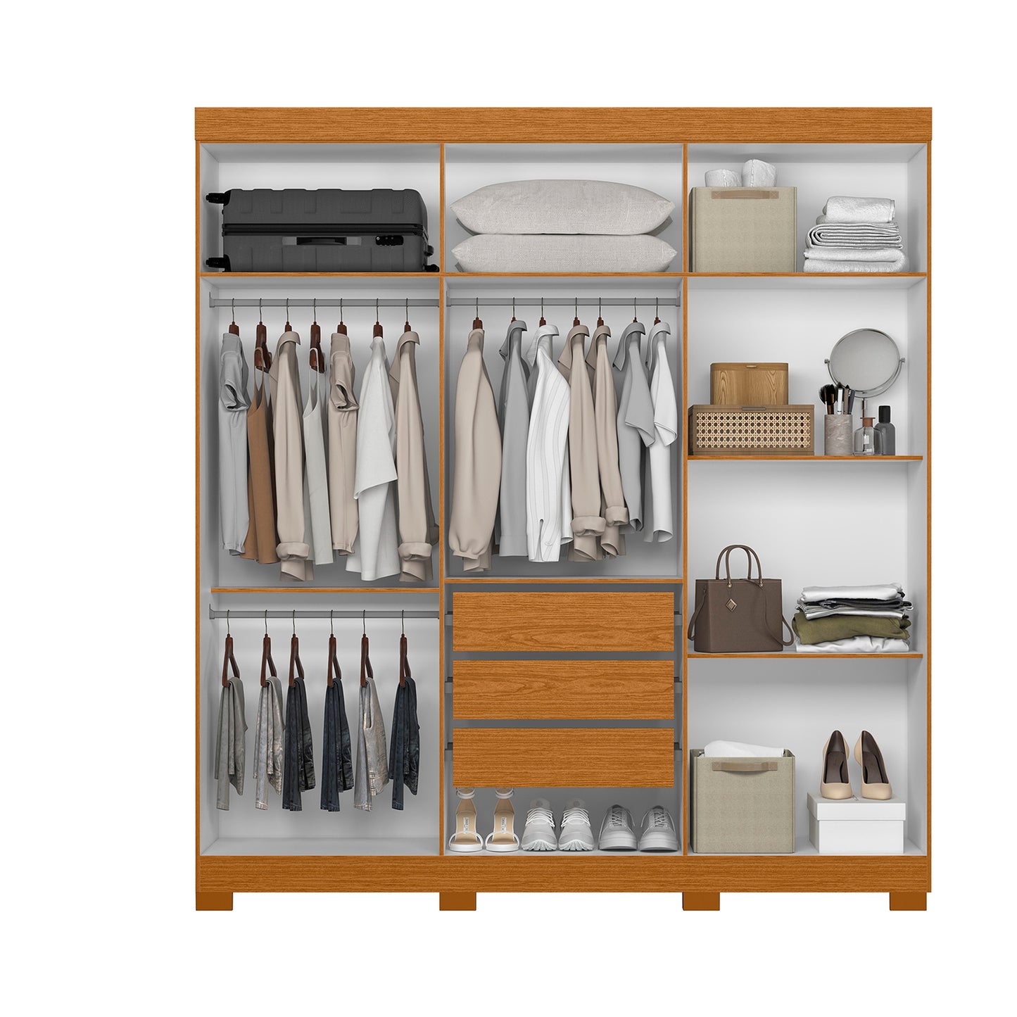 Guarda-Roupa Roupeiro Vinci 6 Portas em MDP