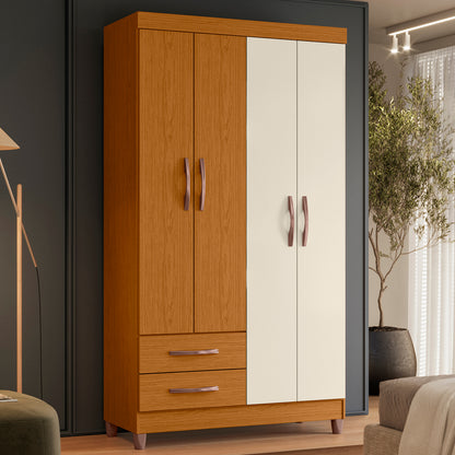 Guarda-Roupa Âmbar 4 Portas em MDP Design Moderno