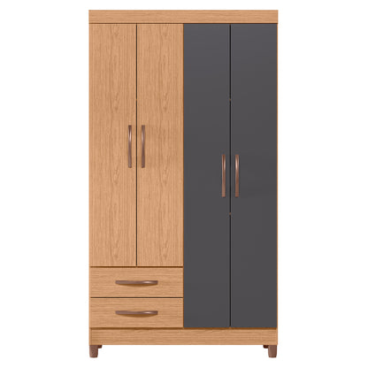 Guarda-Roupa Âmbar 4 Portas em MDP Design Moderno