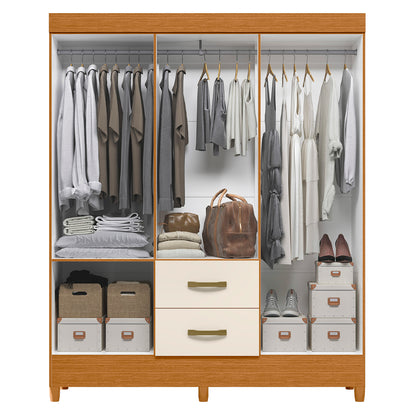 Guarda-Roupa Mobi 6 Portas em MDP com Corrediças Telescópicas