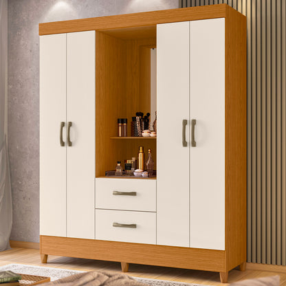 Guarda-Roupa Mobi Capelinha 4 Portas em MDP