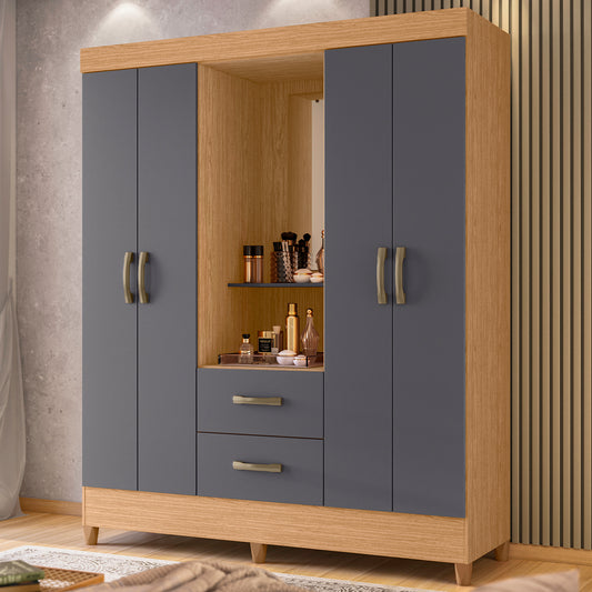 Guarda-Roupa Mobi Capelinha 4 Portas em MDP