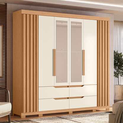 Guarda-Roupa Doble Casal 6 Portas em MDP