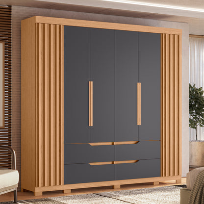 Guarda-Roupa Doble Casal 6 Portas em MDP